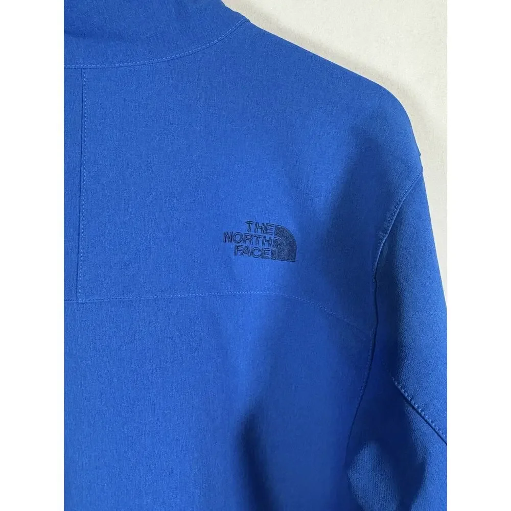 North Face Apex Pneumatic Jacket Men's Large Blue Full Zip Softshell Windwall